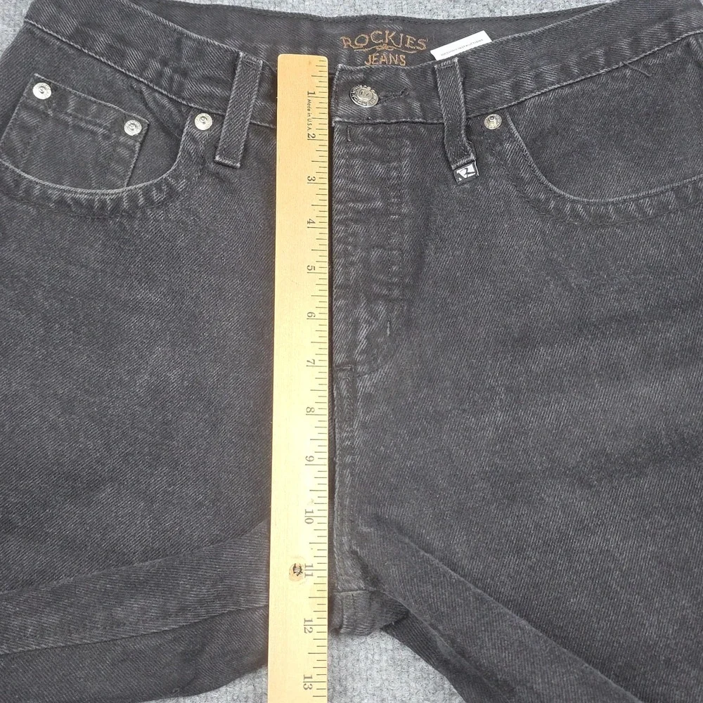 Vintage Rocky Mountain Jeans Women's 12 LONG Black Bareback Western Y2K **
